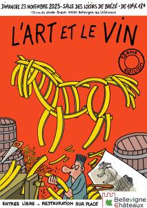 Affiche l'Art et le vin 2025 